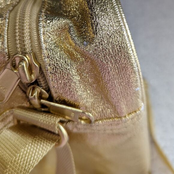 LEGO Gold Shiny Metallic Crossbody Bag Purse Tote 10 X 10 X 4 - Picture 16 of 16